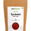 Pure Organio Organic Kashmiri Chilli Powder - Fresh Lal Mirch Spice (350 Gm)